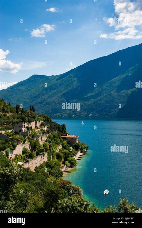Limone sul Garda’s lemon houses .